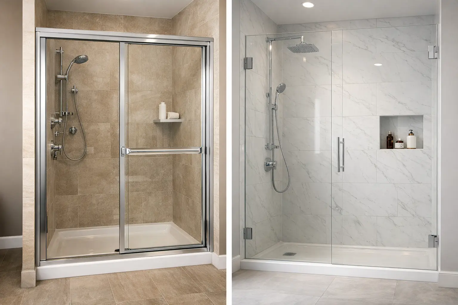 Framed Versus Frameless Shower Doors Compared
